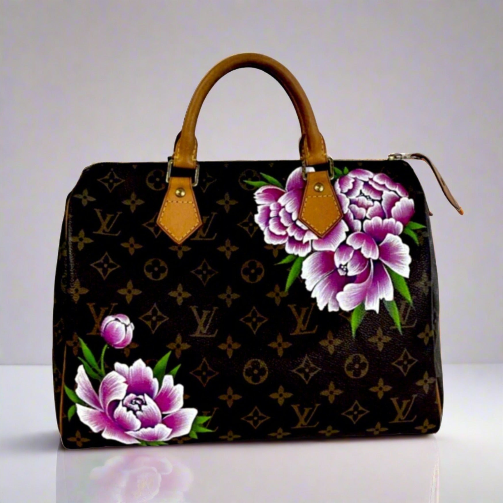 hand painted lv bags