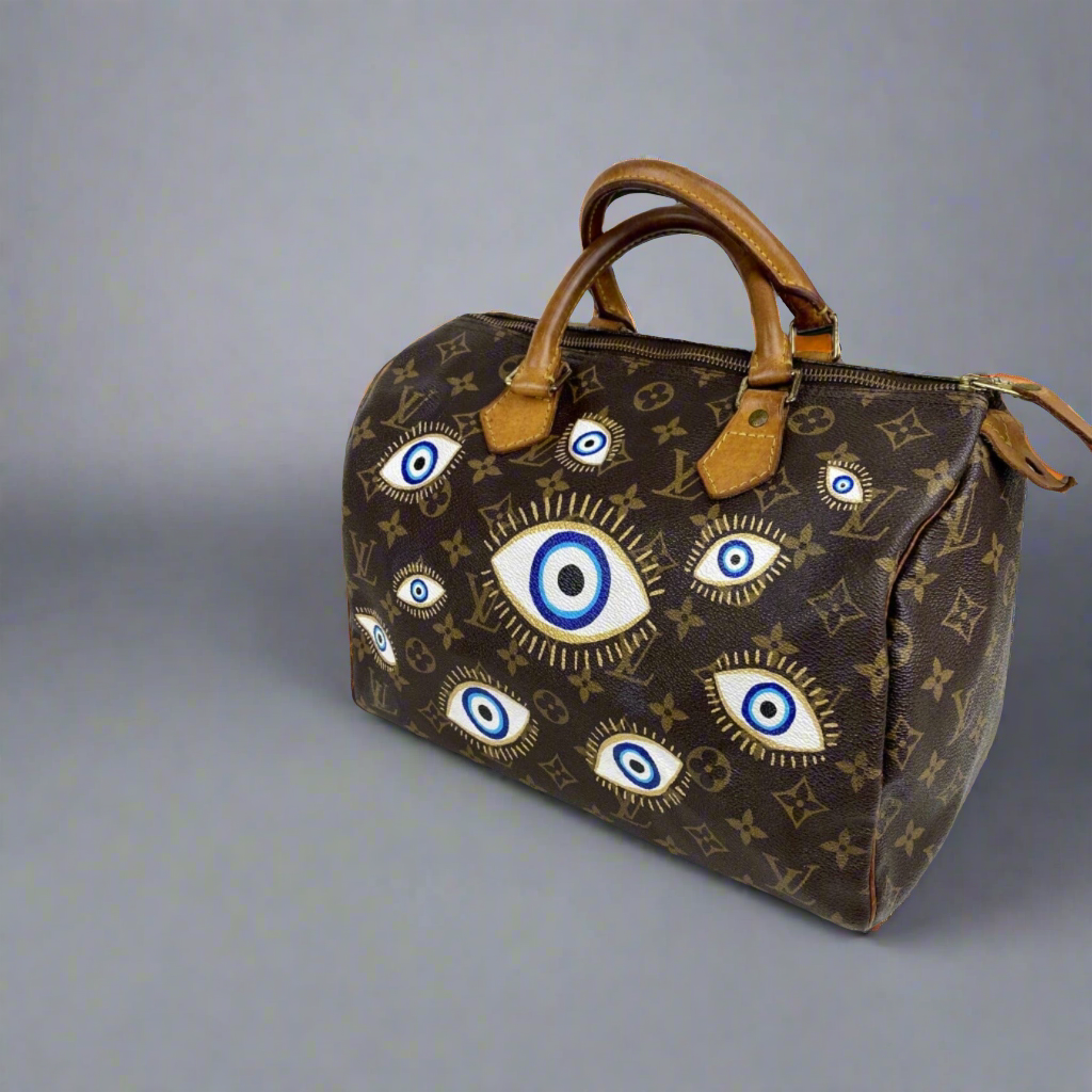 Hand painted Louis Vuitton Bag