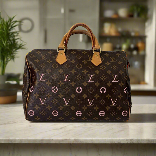 Hand painted Louis Vuitton Bag