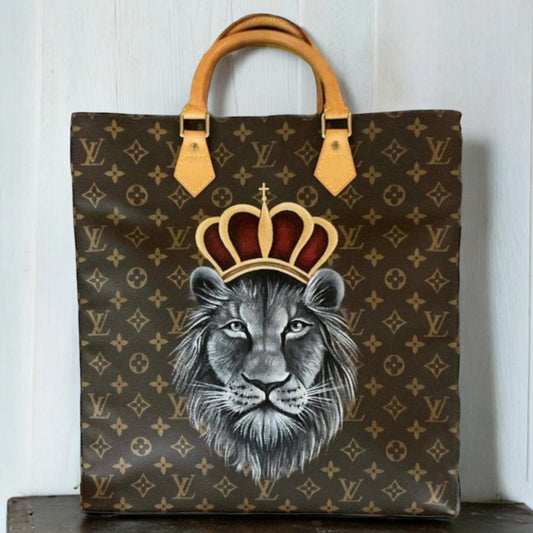 Hand painted Louis Vuitton Bag