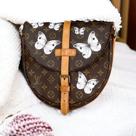 Upcycled LV Genuine Leather CLASSIC LV Accent Cross Body – Anagails