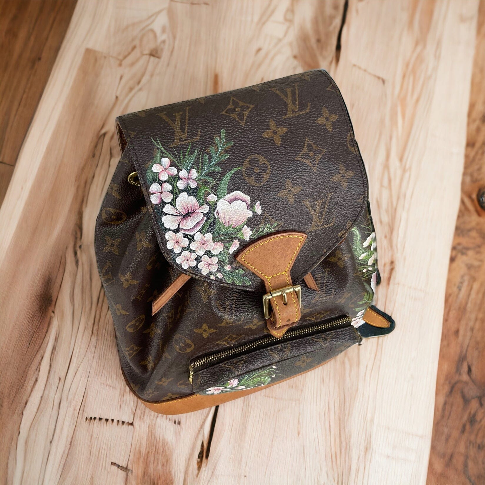 Gorgeous Authentic Louis Vuitton Monogram Montsouris GM Backpack Large Bag