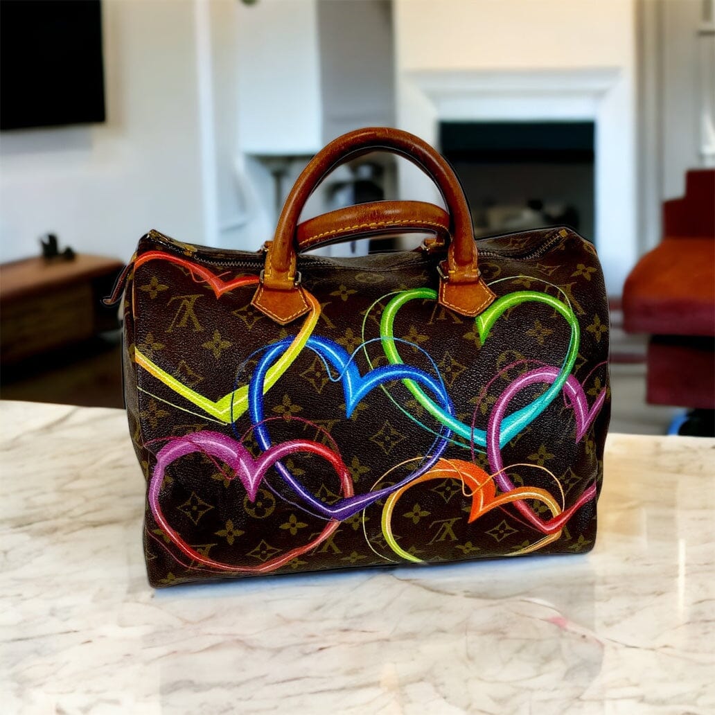 Louis Vuitton, Bags, Sold Louis Vuitton Multicolor Speedy 3