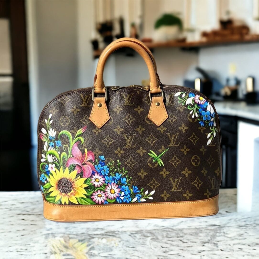 Refinished the leather on my vintage Louis Vuitton Alma bag and