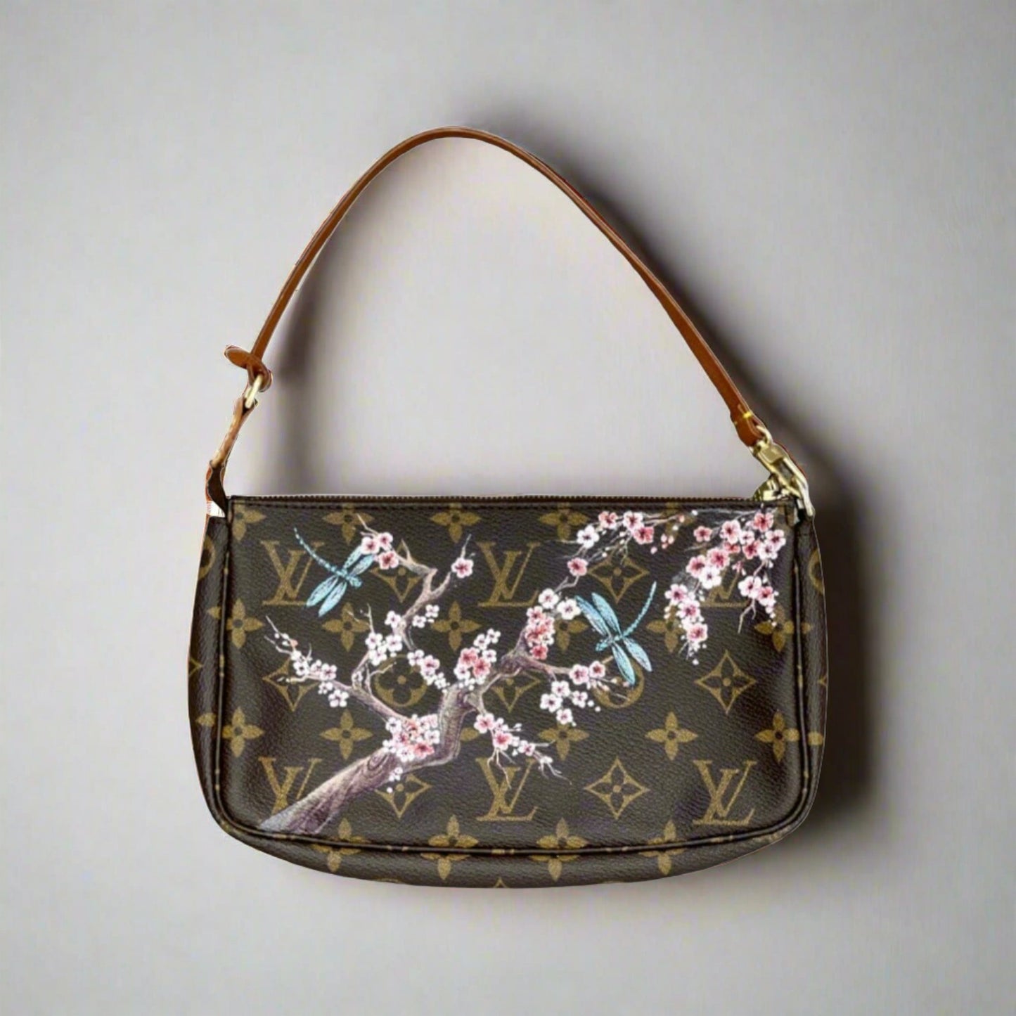 LOUIS VUITTON Monogram Cherry Blossom Accessories Pochette Bag