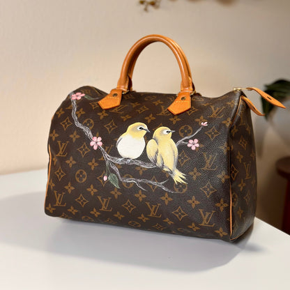 Hand painted Louis Vuitton Bag