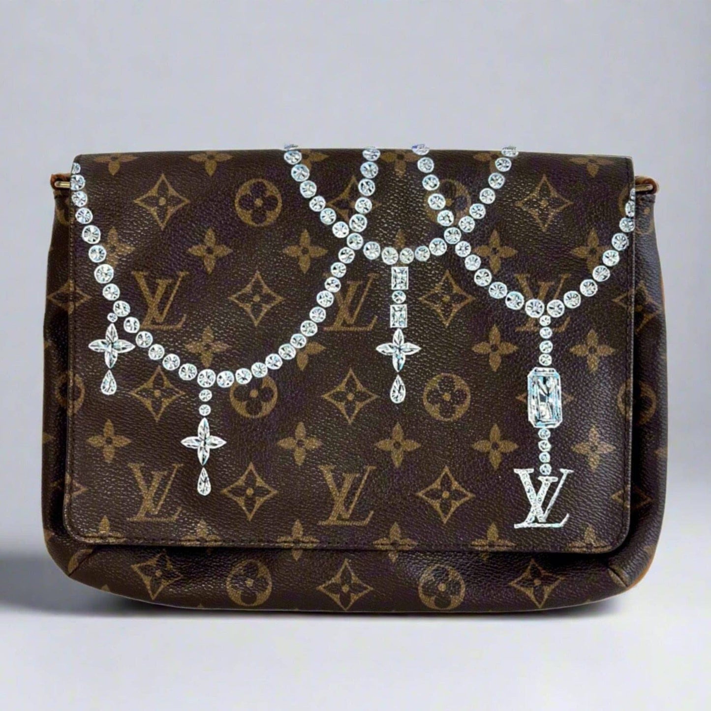 A Girl's Best Friend-Painted Louis Vuitton