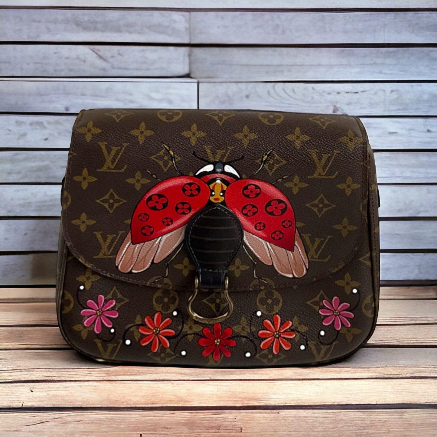 Hand painted Louis Vuitton Bag