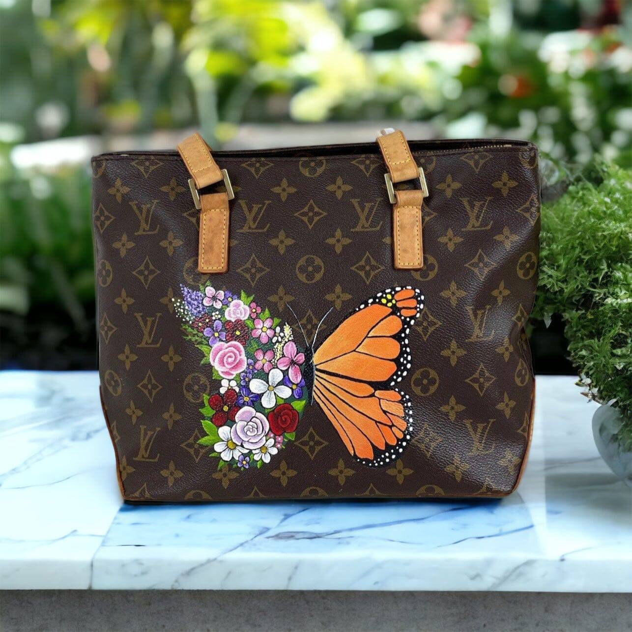 Custom Painted Louis Vuitton New Vintage Handbags