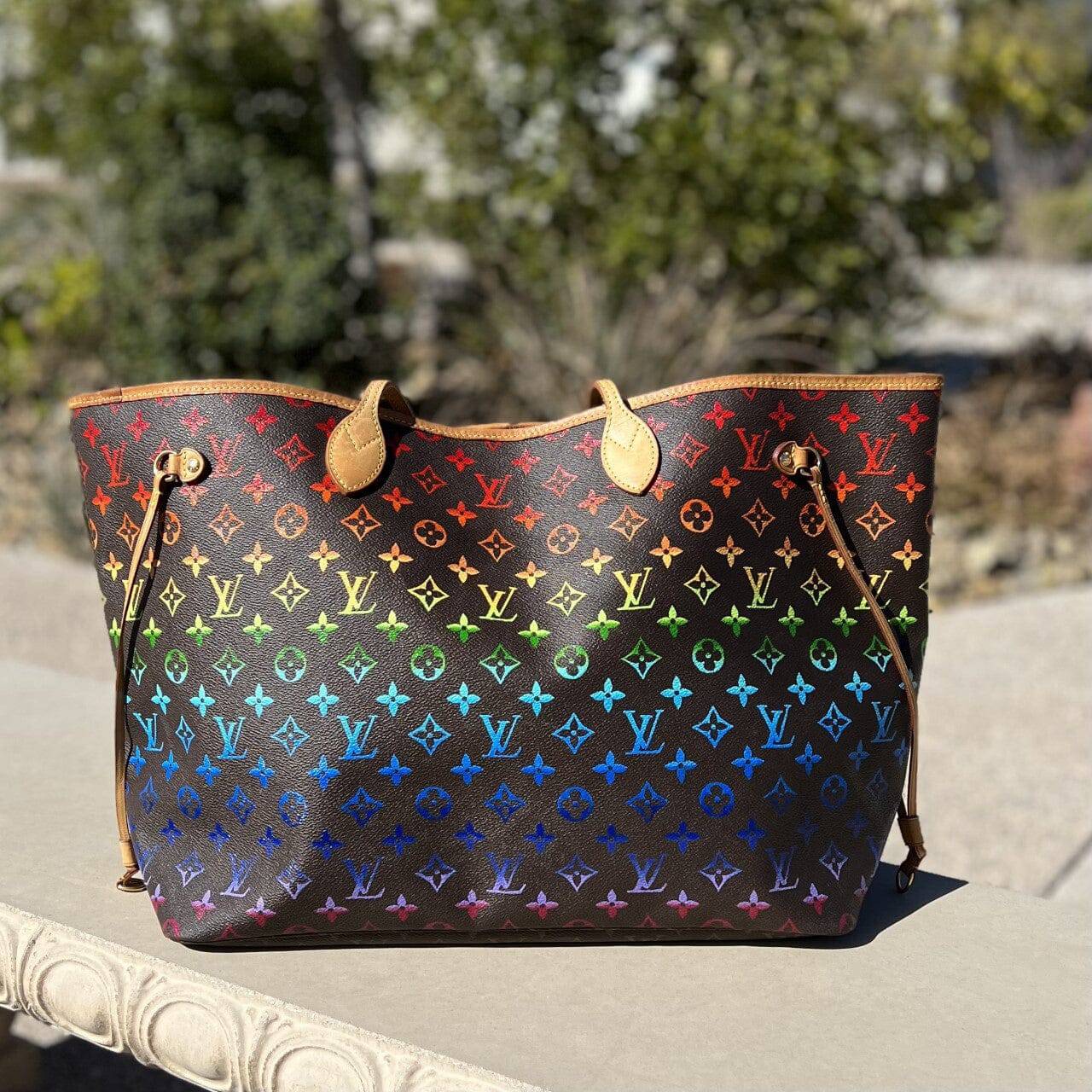 Louis Vuitton Neverfull Custom Painted GM