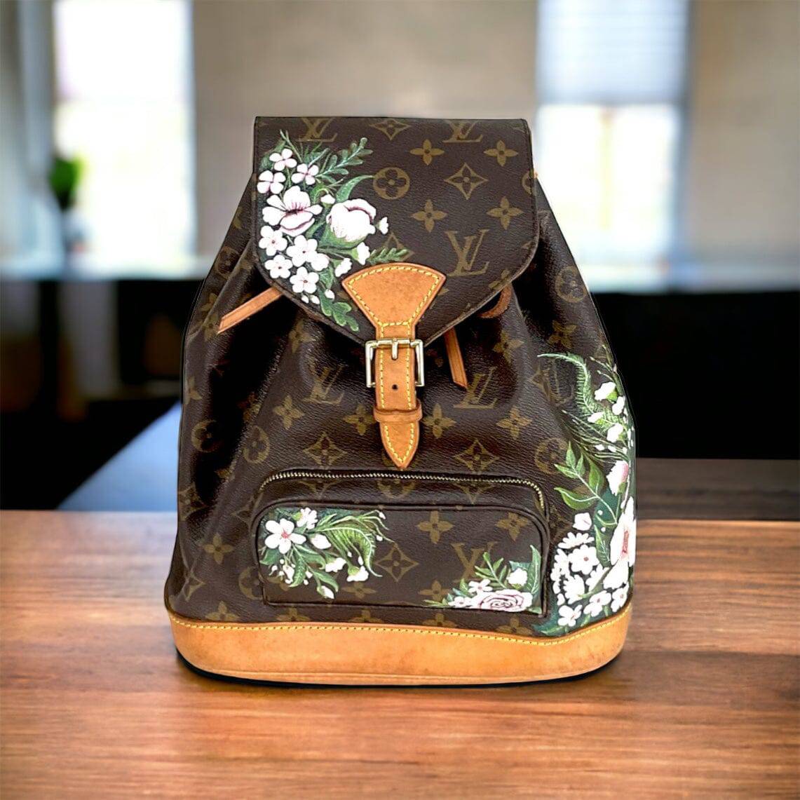 Custom Painted Louis Vuitton Backpack New Vintage Handbags