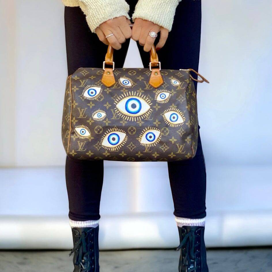 Hand painted Louis Vuitton Bag