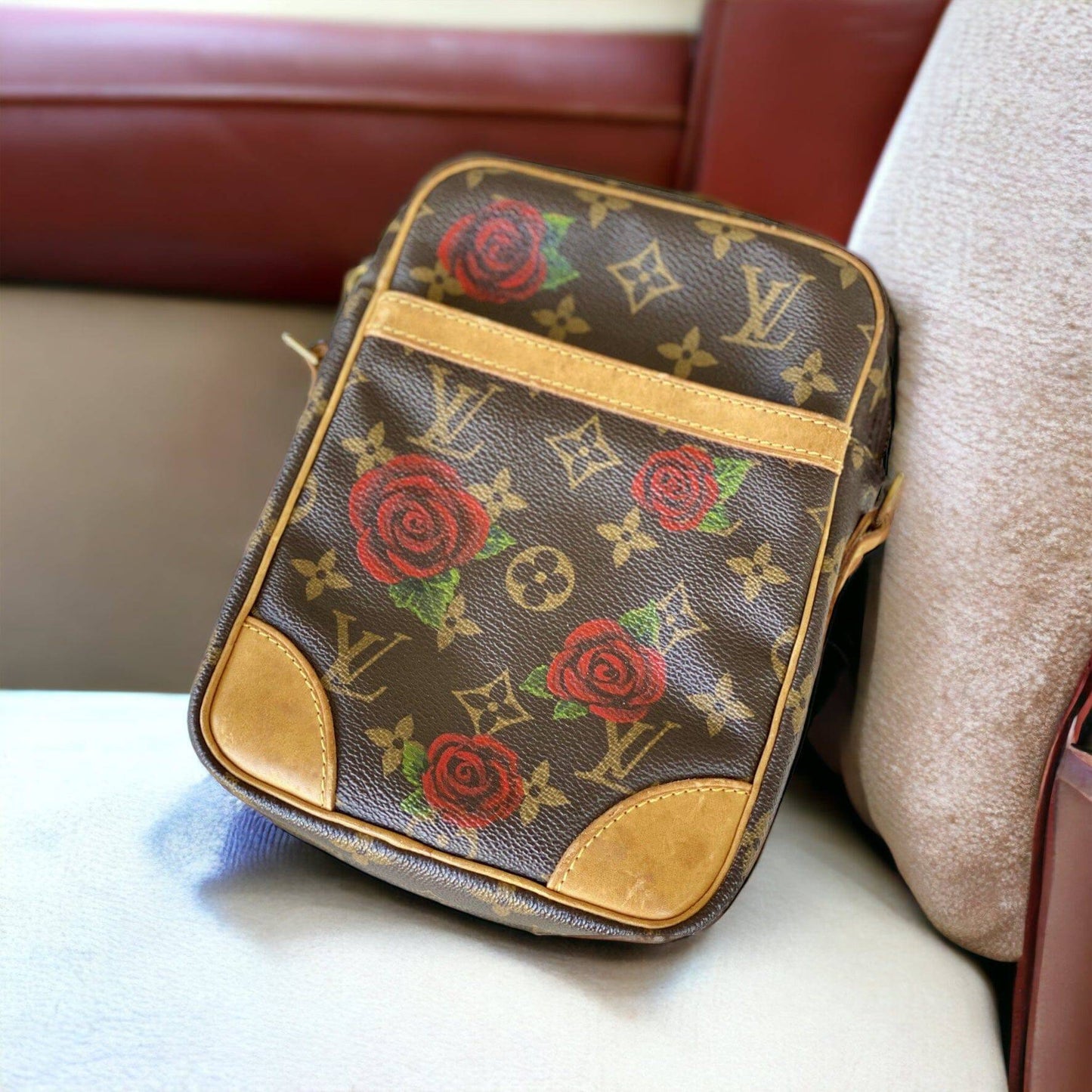 Hand painted Louis Vuitton Bag