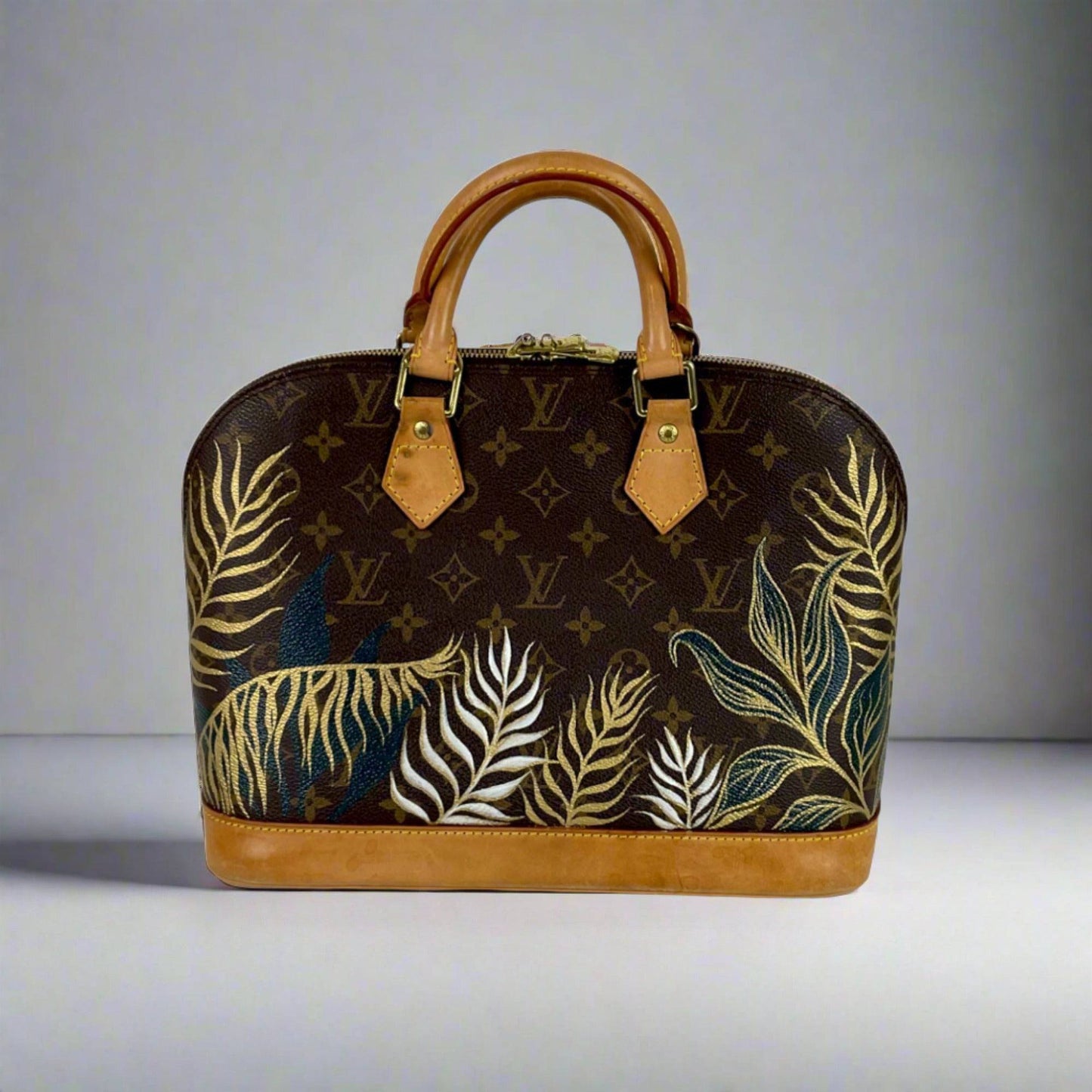 Hand painted Louis Vuitton Bag