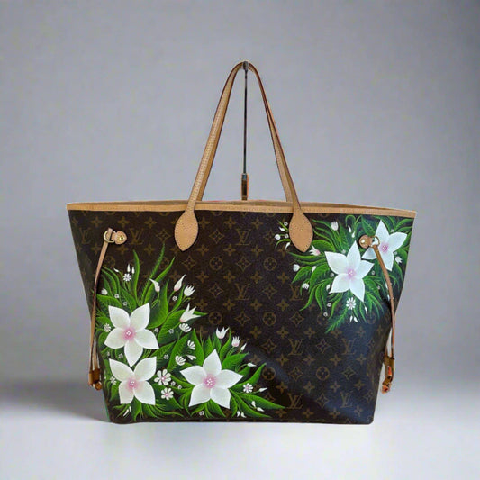 Hand painted Louis Vuitton Bag