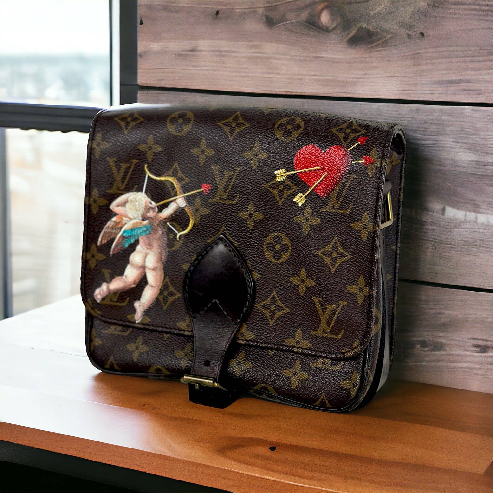 Custom painted Louis Vuitton New Vintage Handbags