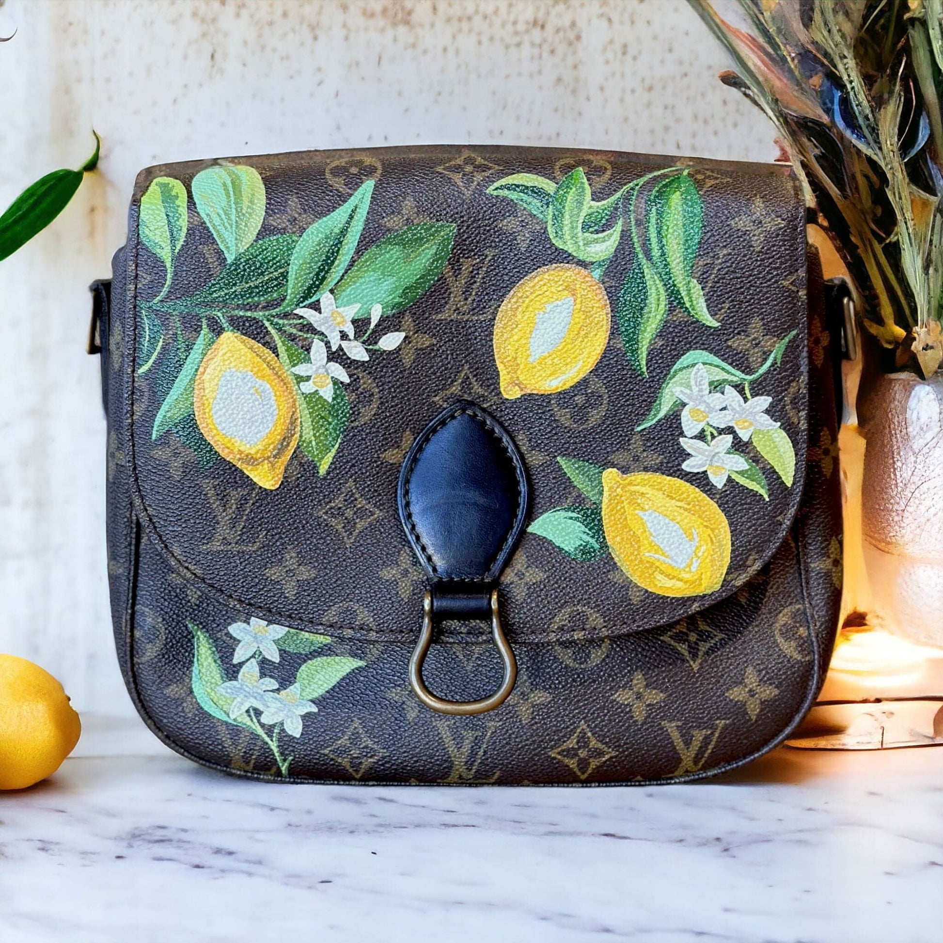 Hand painted Louis Vuitton Bag