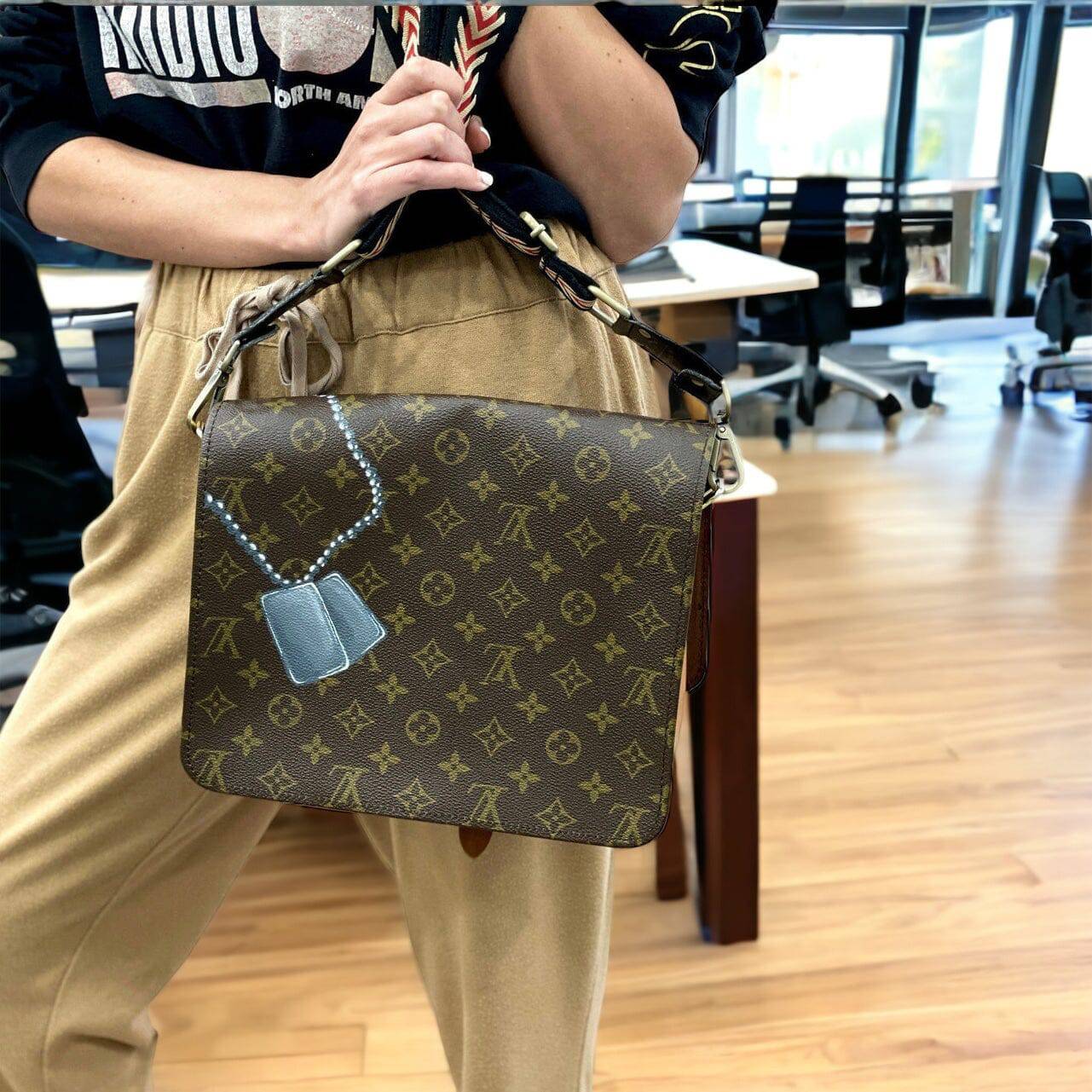 Hand painted Louis Vuitton Bag