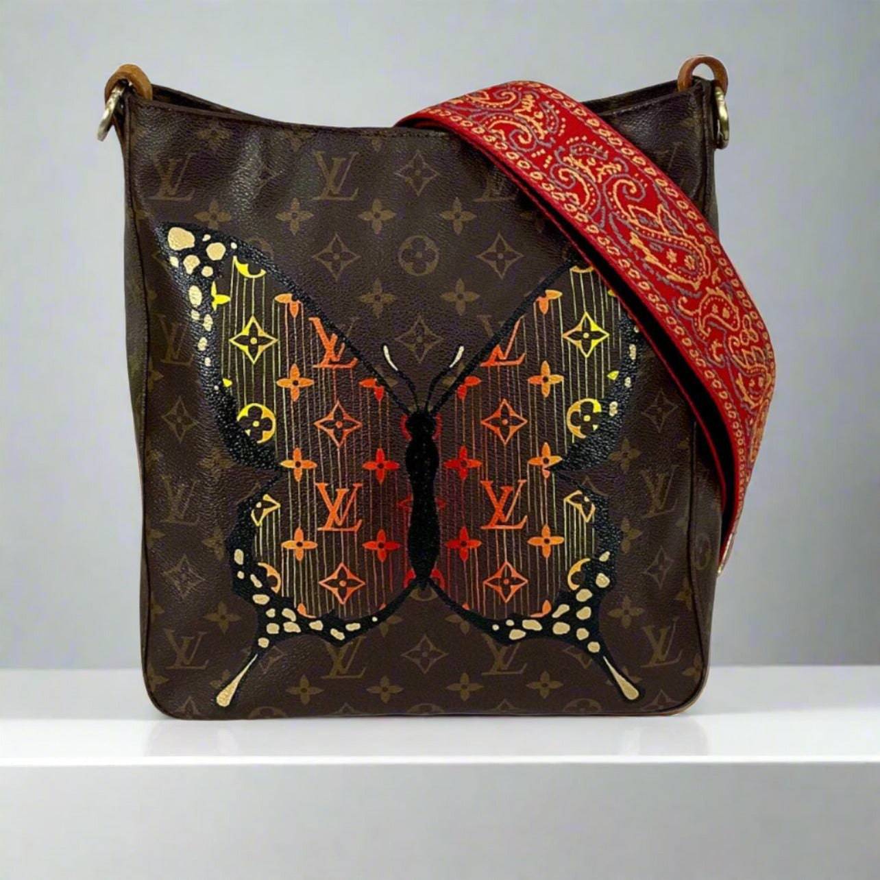 Hand painted Louis Vuitton Bag