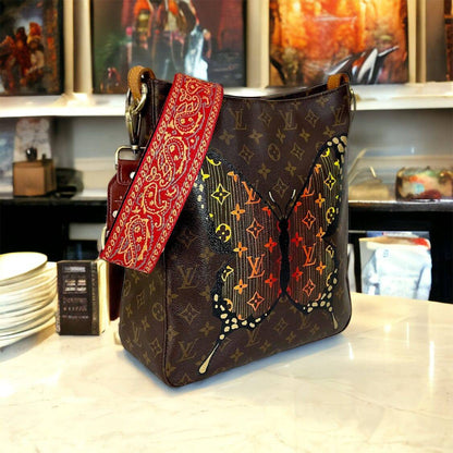 Hand painted Louis Vuitton Bag