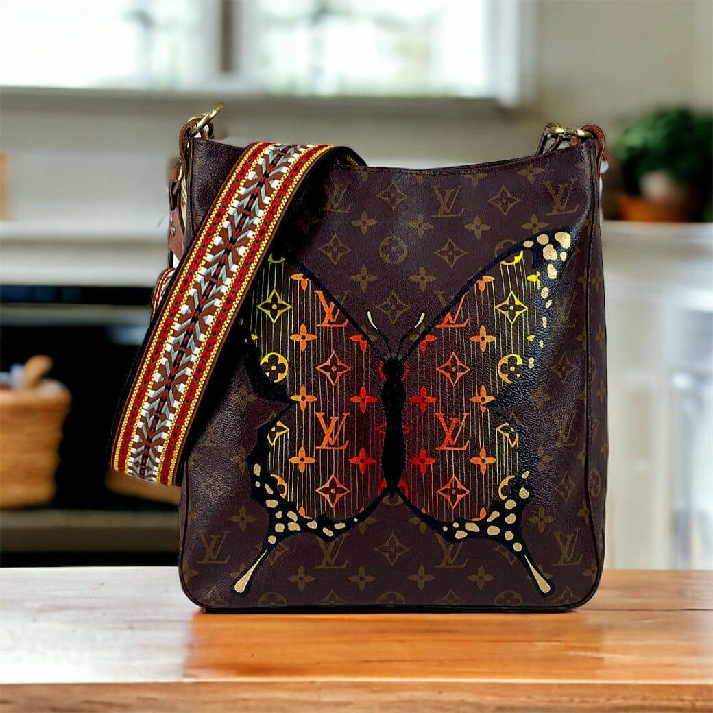 Hand painted Louis Vuitton Bag