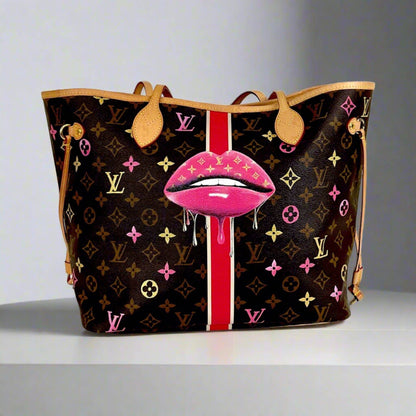 Hand painted Louis Vuitton Bag