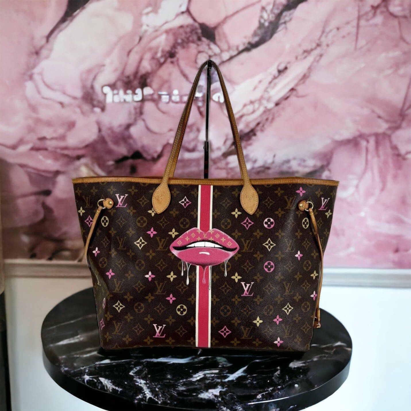 Hand painted Louis Vuitton Bag