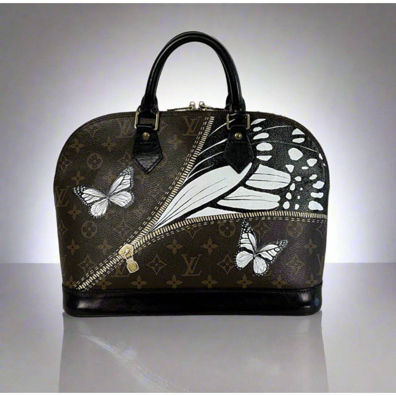 Hand painted Louis Vuitton Bag