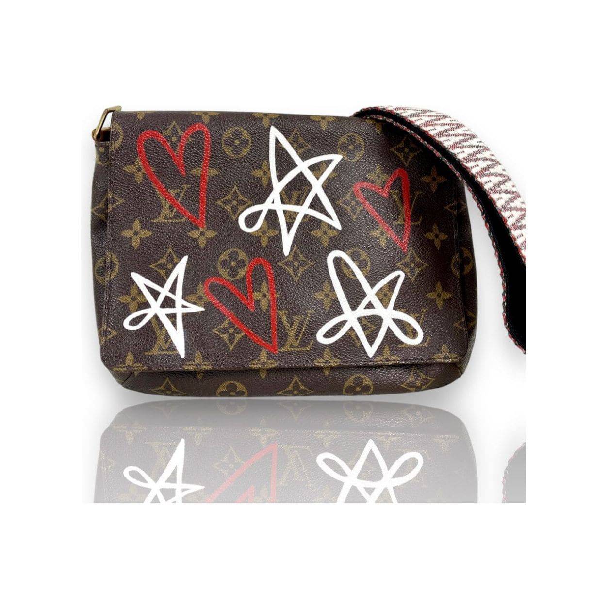 Hand painted Louis Vuitton Bag