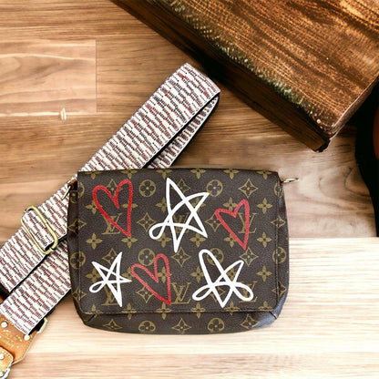 Hand painted Louis Vuitton Bag