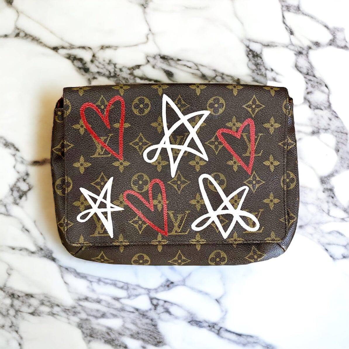 Hand painted Louis Vuitton Bag