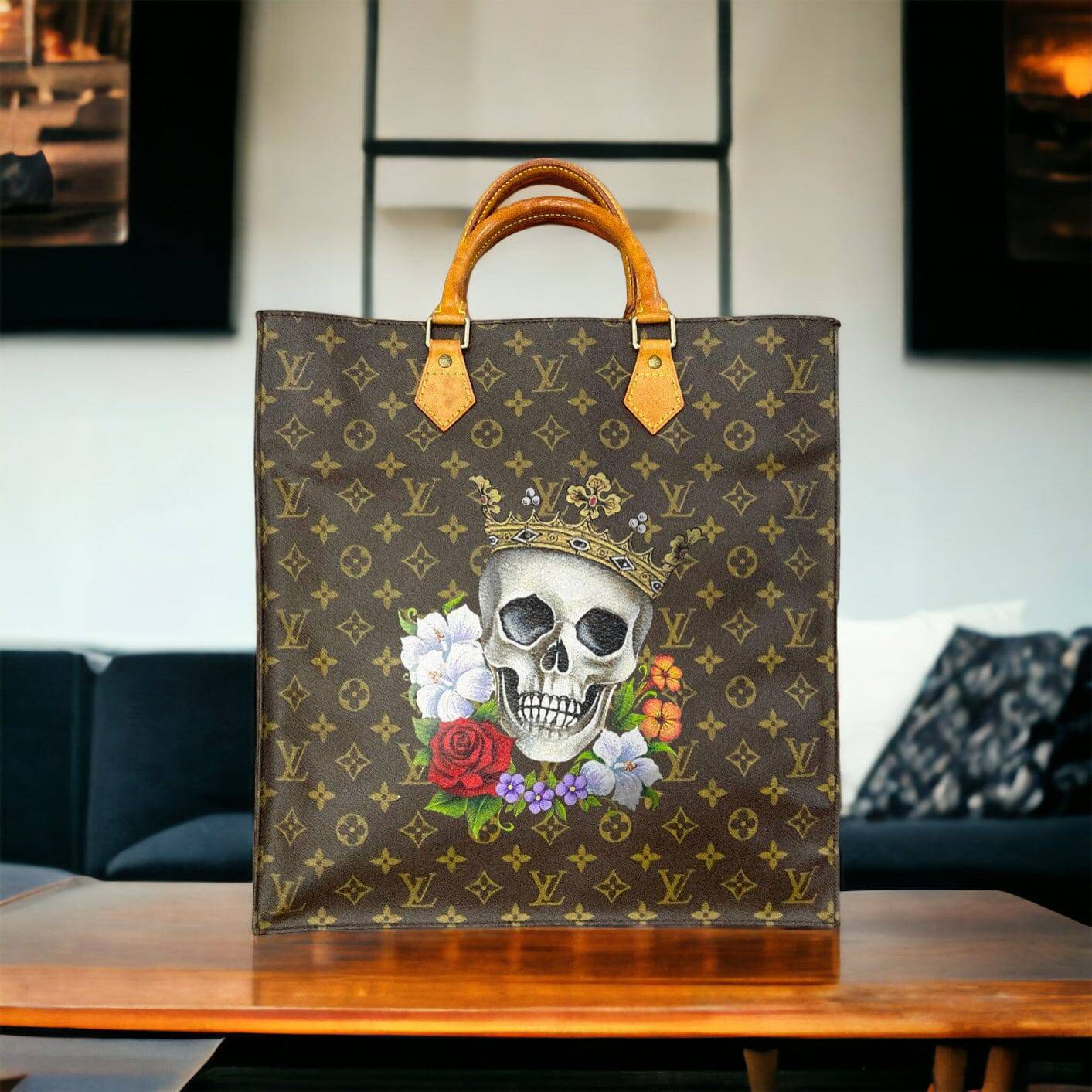 Hand painted Louis Vuitton Bag