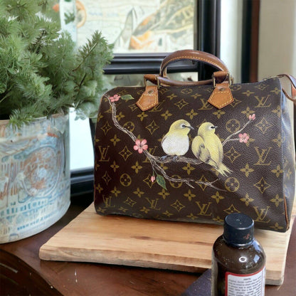 Hand painted Louis Vuitton Bag