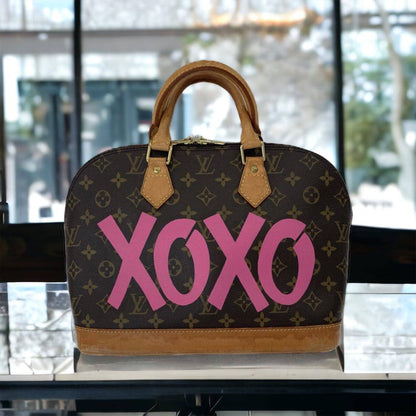 Hand painted Louis Vuitton Bag