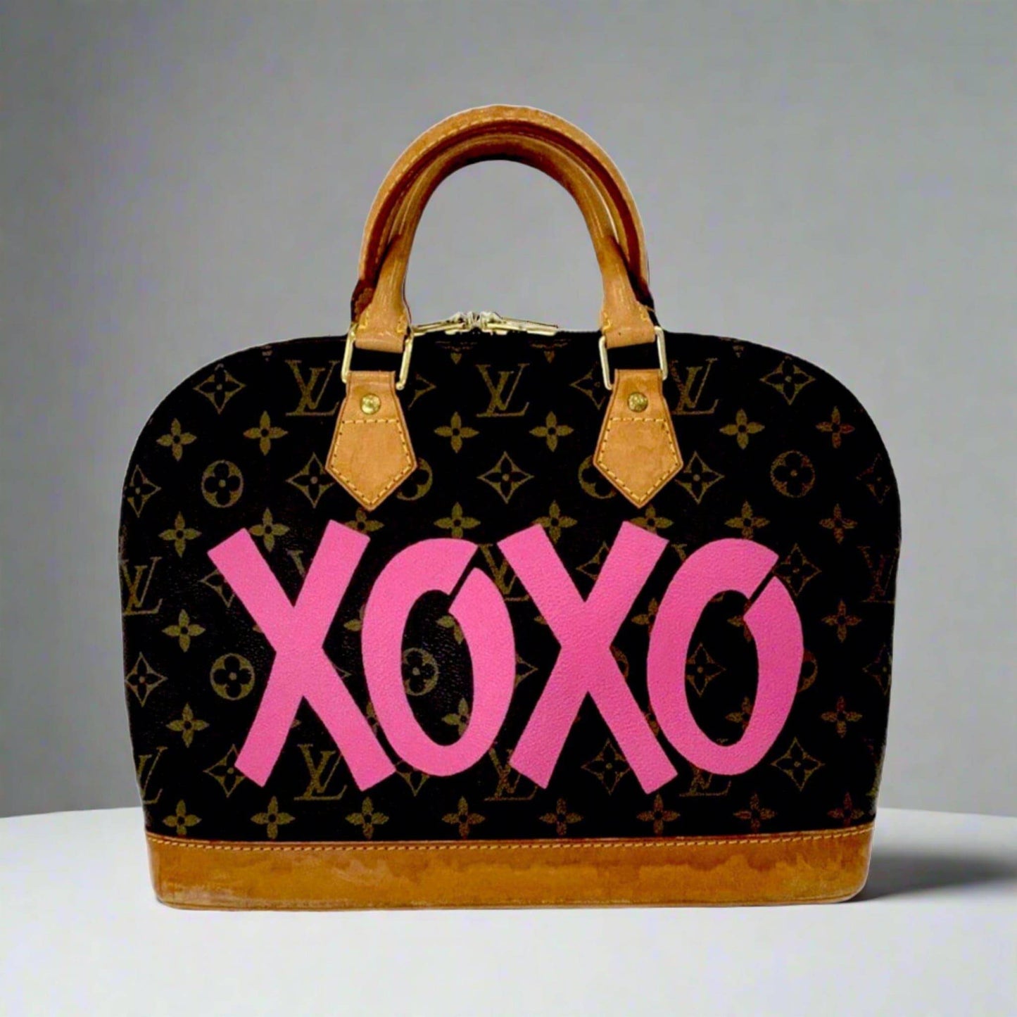 Hand painted Louis Vuitton Bag