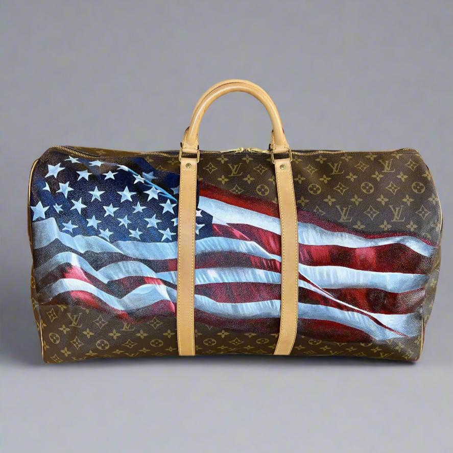 Hand painted Louis Vuitton Bag