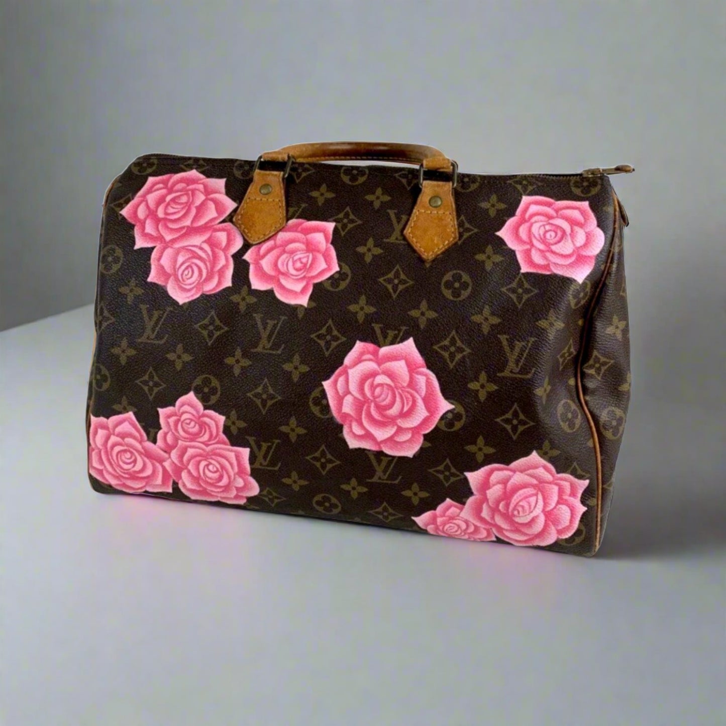 Louis Vuitton, Pre-Loved Limited Edition Pink Monogram V Speedy 30