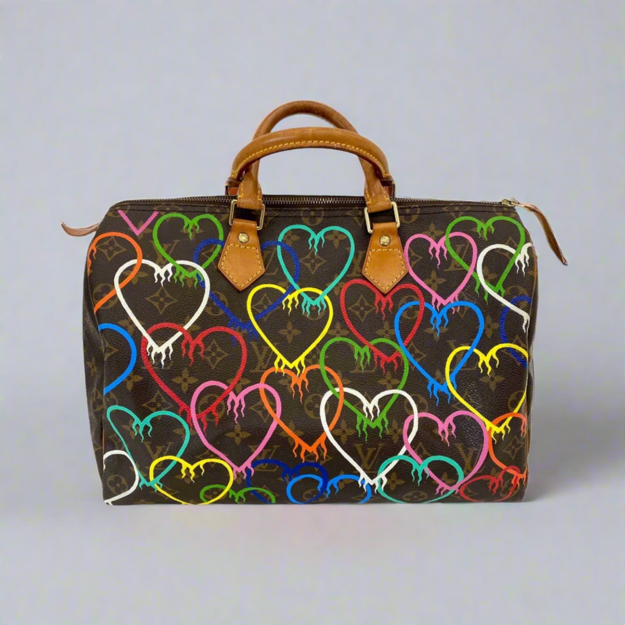 Custom Painted Louis Vuitton Speedy – New Vintage Handbags