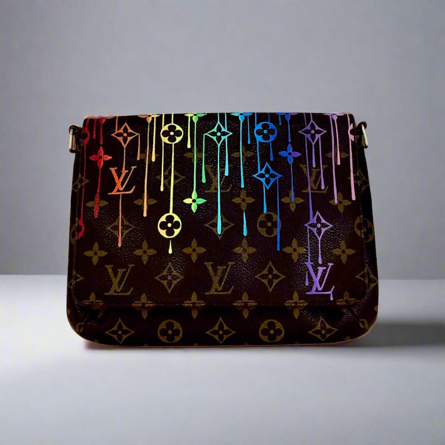 Personalized Louis Vuitton Half Monogram On The Right Dark Brown