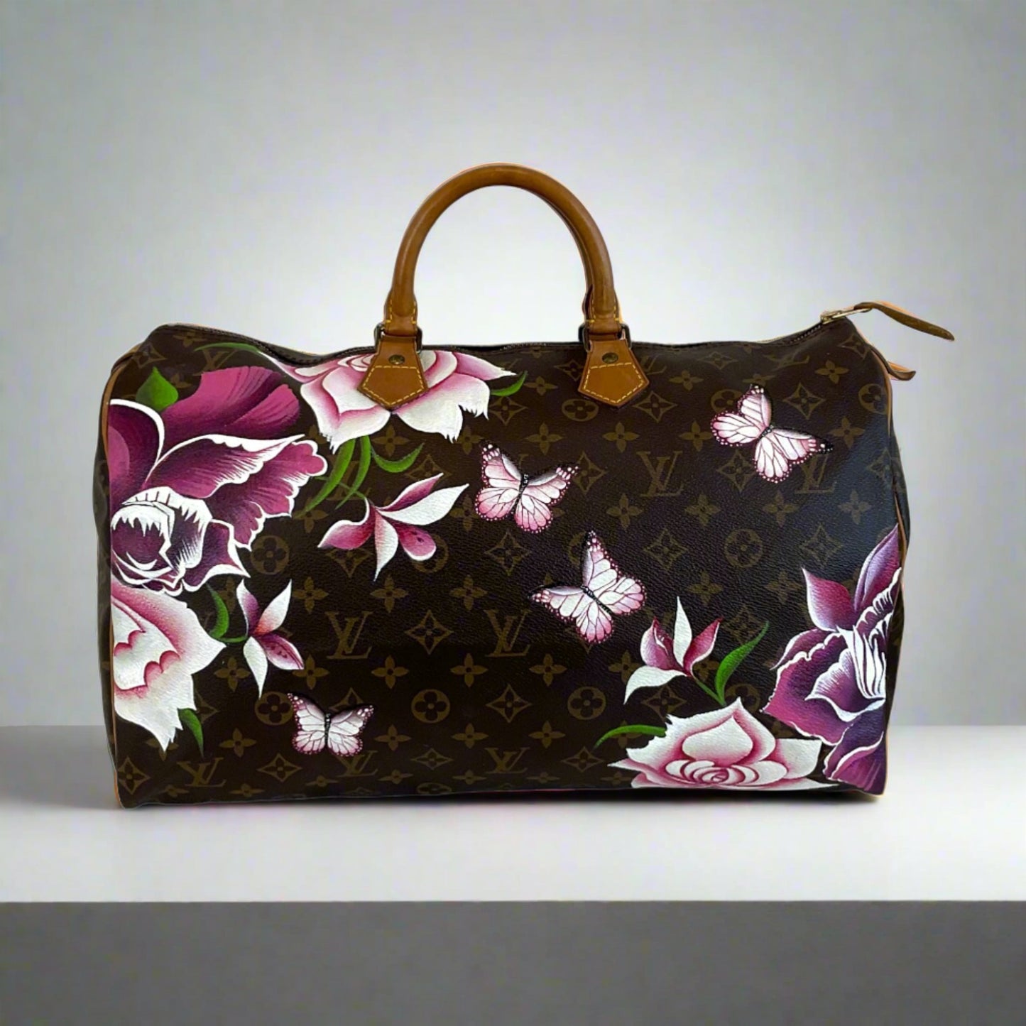 Louis Vuitton - Authenticated Handbag - Cloth Pink Floral for Women, Very Good Condition