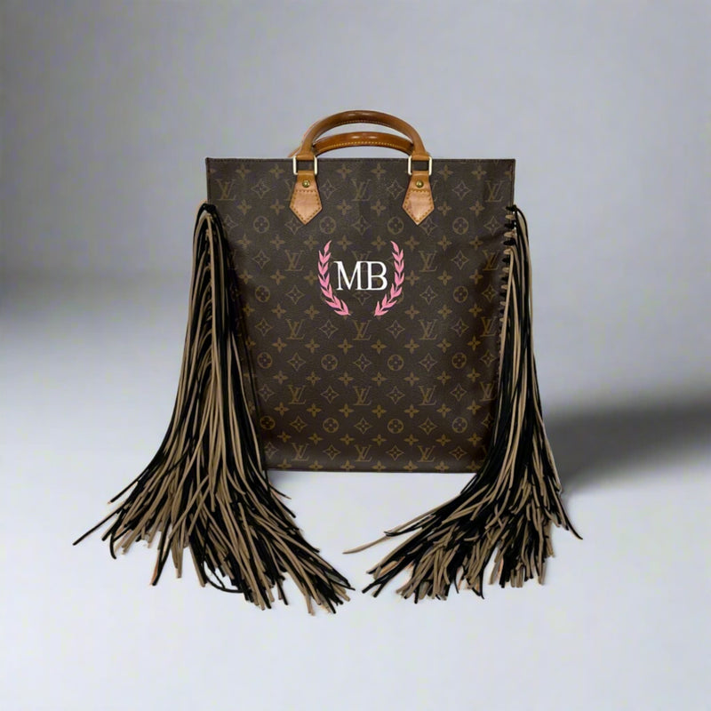 Authentic Louis Vuitton Sac Plat Vintage Handbag Browns Monogram