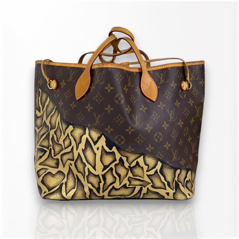 Printed Louis Vuitton ladies bag