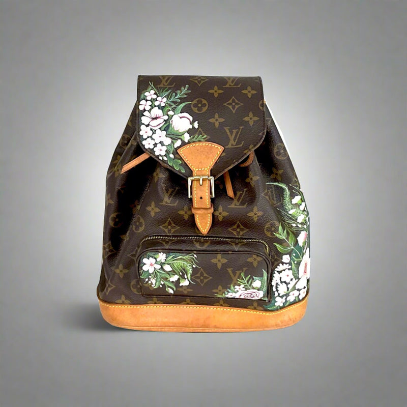 Custom Hand Painted Louis Vuitton Card Holders  Wallet art, Painted  leather bag, Hand painted bags handbags