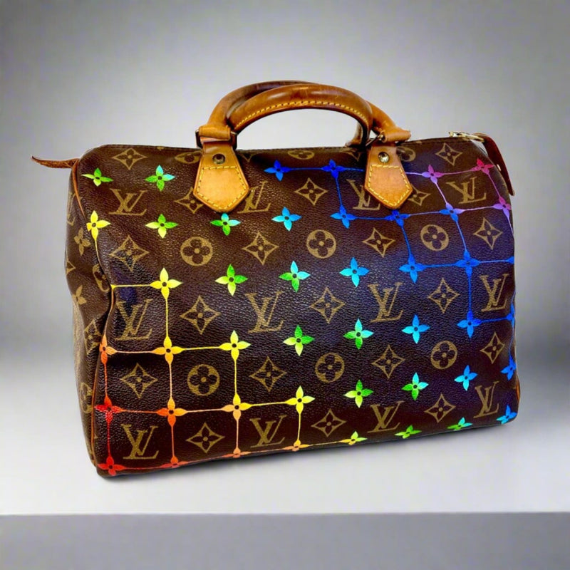 Louis Vuitton - Authenticated Speedy Handbag - Leather Multicolour Polkadot for Women, Never Worn, with Tag