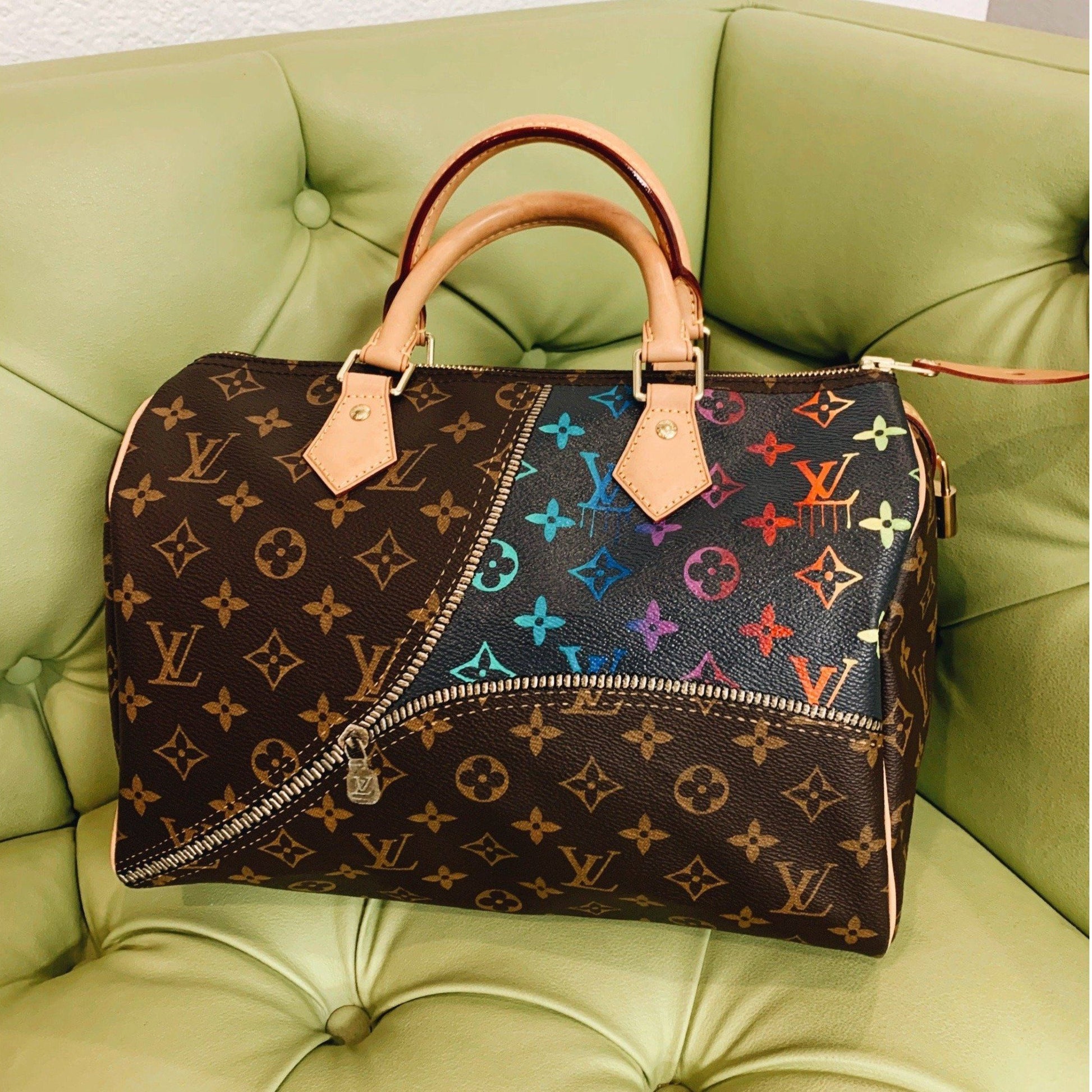 Painted Louis Vuitton Bag 