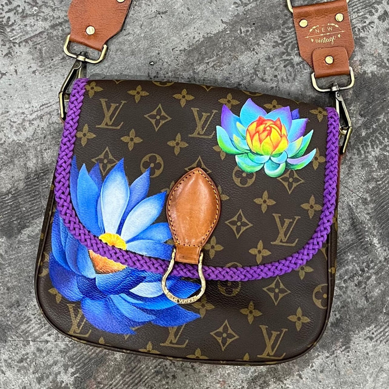 Lotus Floral in Purple by New Vintage Handbags